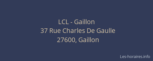 LCL - Gaillon