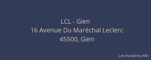 LCL - Gien