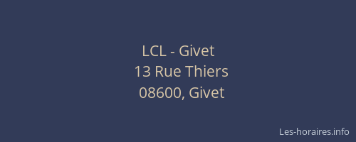 LCL - Givet