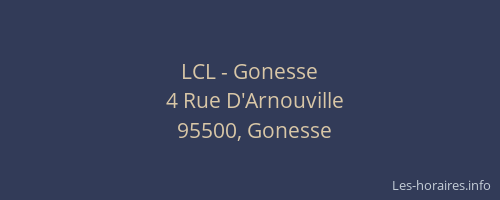 LCL - Gonesse