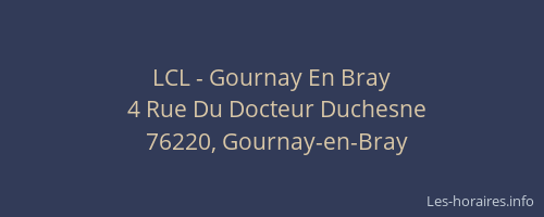 LCL - Gournay En Bray