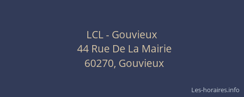 LCL - Gouvieux