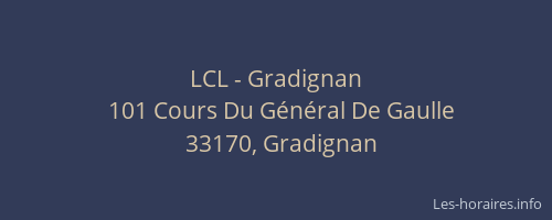 LCL - Gradignan