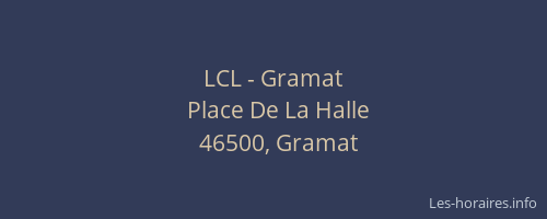 LCL - Gramat