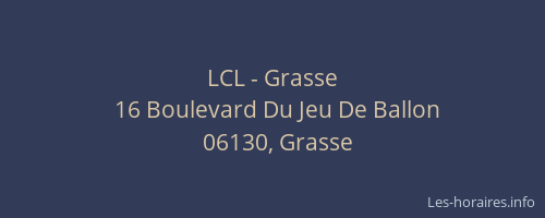 LCL - Grasse