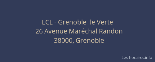 LCL - Grenoble Ile Verte