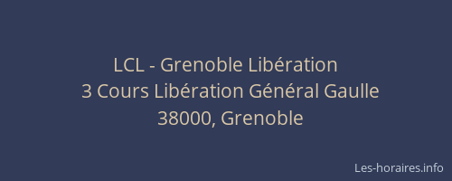 LCL - Grenoble Libération