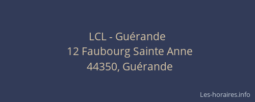 LCL - Guérande