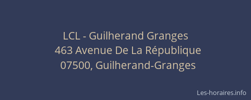 LCL - Guilherand Granges