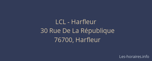 LCL - Harfleur