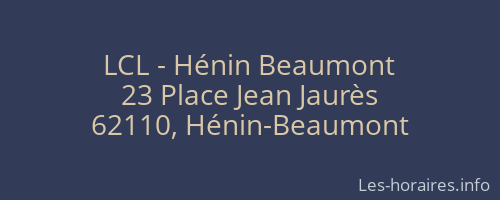 LCL - Hénin Beaumont