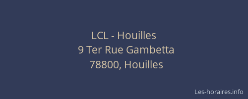 LCL - Houilles