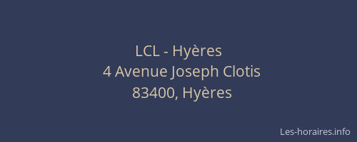 LCL - Hyères