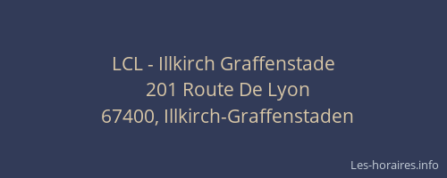 LCL - Illkirch Graffenstade