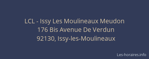LCL - Issy Les Moulineaux Meudon
