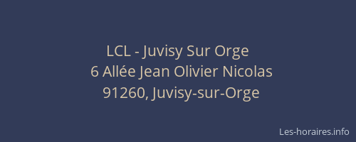 LCL - Juvisy Sur Orge