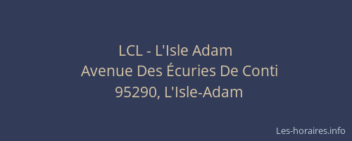 LCL - L'Isle Adam