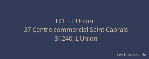 LCL - L'Union