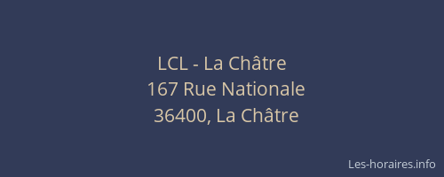 LCL - La Châtre