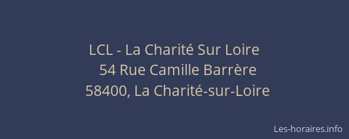 LCL - La Charité Sur Loire