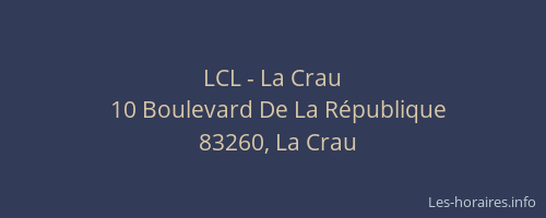 LCL - La Crau