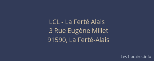 LCL - La Ferté Alais