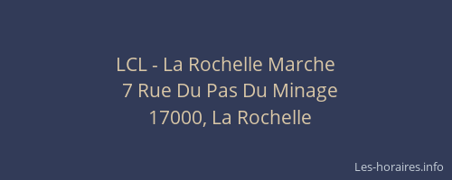 LCL - La Rochelle Marche