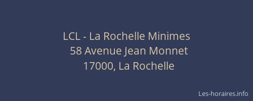LCL - La Rochelle Minimes