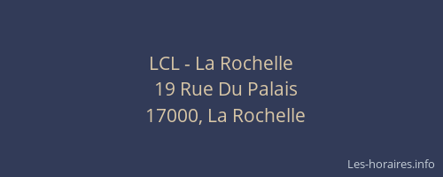 LCL - La Rochelle