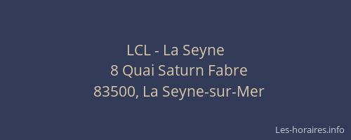 LCL - La Seyne