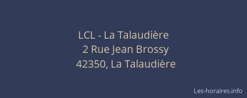 LCL - La Talaudière