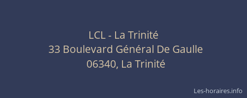 LCL - La Trinité