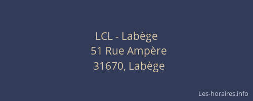 LCL - Labège