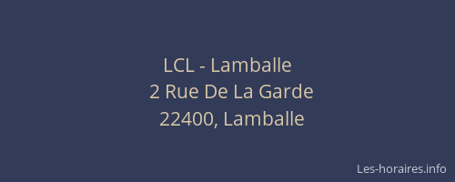 LCL - Lamballe