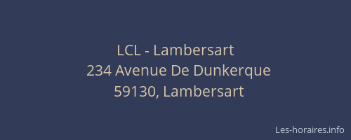 LCL - Lambersart