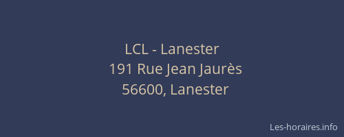 LCL - Lanester