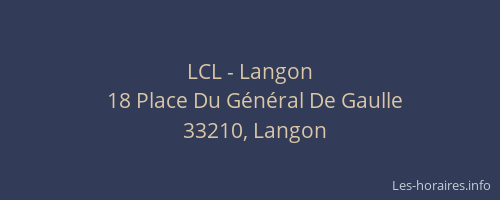 LCL - Langon