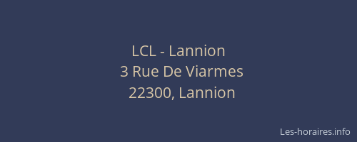 LCL - Lannion