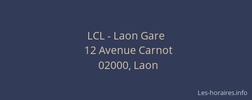LCL - Laon Gare