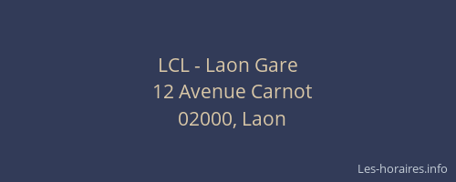 LCL - Laon Gare