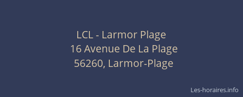 LCL - Larmor Plage
