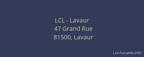 LCL - Lavaur