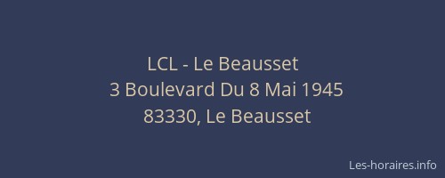 LCL - Le Beausset