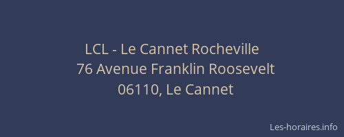 LCL - Le Cannet Rocheville