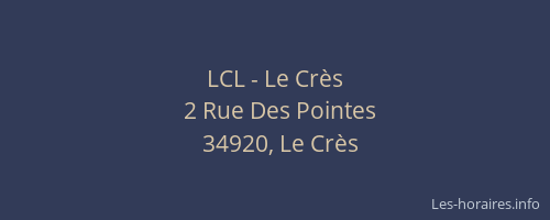 LCL - Le Crès