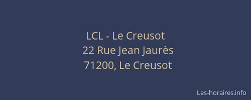 LCL - Le Creusot