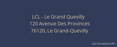 LCL - Le Grand Quevilly