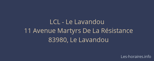 LCL - Le Lavandou