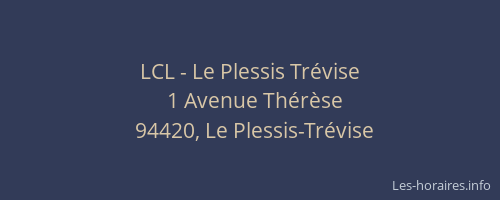 LCL - Le Plessis Tr&eacute;vise