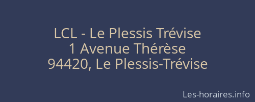 LCL - Le Plessis Trévise